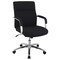 Global Industrial High Back Fabric Task Chair, Black, Fixed Arms, High Back 695622BK - alternate 1